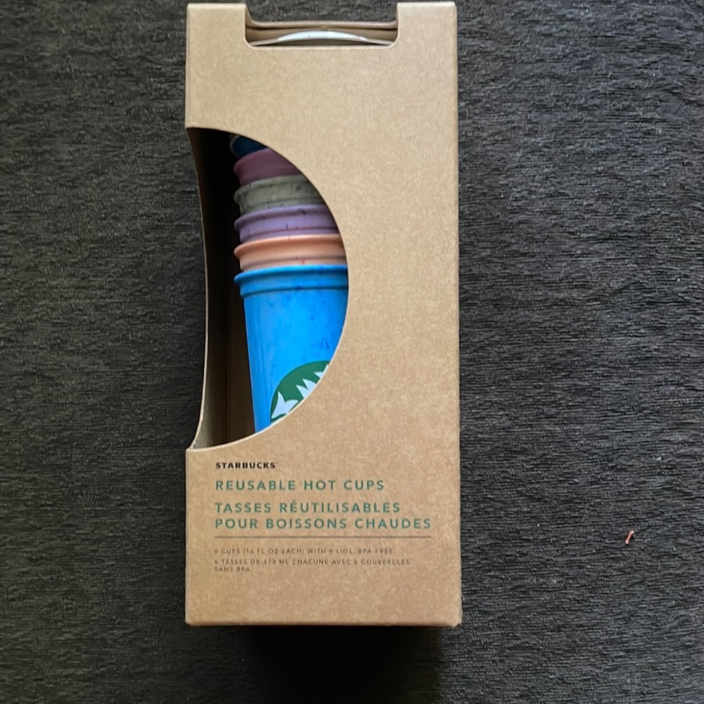 Starbucks reusable hot cups marbled design
